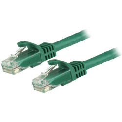 StarTech.com 50cm CAT6 Ethernet Cable - Green CAT 6 Gigabit Ethernet Wire -250MHz 100W PoE RJ45 UTP Network/Patch Cord Snagless w/Strain Relief Individually Tested