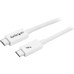 StarTech.com Thunderbolt 3 Cable - 20Gbps - 1m - White - Thunderbolt, USB, and DisplayPort Compatible