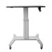 StarTech.com Mobile Standing Desk - Portable Sit Stand Ergonomic Height Adjustable Cart on Wheels - Rolling Computer/Laptop Workstation Table with Locking One-Touch Lift for Teacher/Student