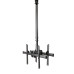 StarTech.com Dual TV Ceiling Mount - Back-to-Back Heavy Duty Hanging Dual Screen Mount with Adjustable Telescopic Pole - Tilt/Swivel/Rotate - VESA Bracket for 32”-75