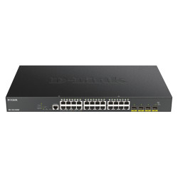 D-Link 24-port Gigabit PoE Smart Managed Switch with 4x 10G SFP+, 370Watts