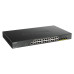 D-Link 24-port Gigabit PoE Smart Managed Switch with 4x 10G SFP+, 370Watts