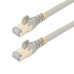 StarTech.com 5m CAT6a Ethernet Cable - 10 Gigabit Shielded Snagless RJ45 100W PoE Patch Cord - 10GbE STP Network Cable w/Strain Relief - Grey Individually Tested/Wiring is UL Certified/TIA