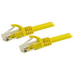 StarTech.com 1.5m CAT6 Ethernet Cable - Yellow CAT 6 Gigabit Ethernet Wire -250MHz 100W PoE RJ45 UTP Network/Patch Cord Snagless w/Strain Relief Individually Tested