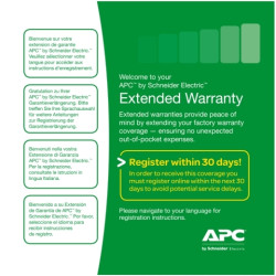 APC Extended warranty service pack, parts, software support, for NetBotz 2 Series, 3yr