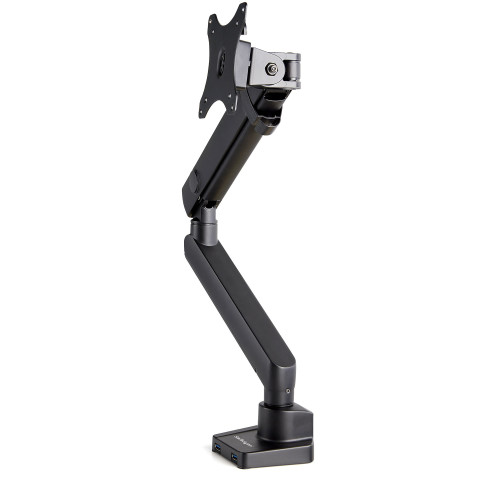 StarTech.com Desk Mount Monitor Arm with 2x USB 3.0 ports, Slim Full Motion Single Monitor Mount, up to 34