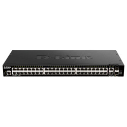 D-Link 48-Port Gigabit Stackable Smart Managed Switch with 2 x 10GBase-T Ports & 2 x 10G SFP+