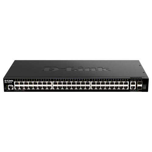 D-Link 48-Port Gigabit Stackable Smart Managed Switch with 2 x 10GBase-T Ports & 2 x 10G SFP+