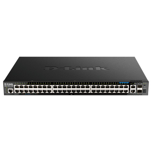 D-Link 48-Port Gigabit Stackable POE+ Smart Managed Switch with 2 x 10GBase-T & 2 x 10G SFP+