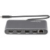 StarTech.com Dual-Monitor Thunderbolt Mini Dock, 4K 60Hz HDMI, Driverless Hub for Windows & Mac, Gigabit Ethernet, 1 x USB 5Gbps & 1x USB 2.0, 11in (28cm) Cable