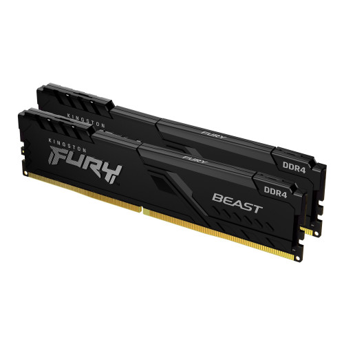 Kingston Technology FURY Beast 16GB 3200MT/s DDR4 CL16 DIMM (Kit of 2) Black