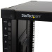 StarTech.com 4-Post 9U Mobile Open Frame Server Rack, Four Post Network Rack with Wheels, 19