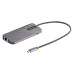 StarTech.com USB C Multiport Adapter, 4K 60Hz HDMI Video, 3 Port 5Gbps USB Hub, 100W Power Delivery Pass-Through, GbE, 12