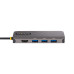 StarTech.com USB C Multiport Adapter, 4K 60Hz HDMI Video, 3 Port 5Gbps USB Hub, 100W Power Delivery Pass-Through, GbE, 12