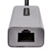 StarTech.com USB-C to Ethernet Adapter, USB 3.0 to Gigabit Ethernet Network Adapter - 10/100/1000 Mbps, USB-C to RJ45 Ethernet Adapter (GbE), 12in Attached Cable, Driverless Install