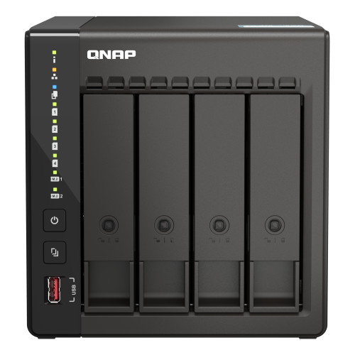 QNAP TS-453E NAS Tower Intel® Celeron® J6412 8 GB 0 TB QNAP QTS Black