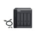 QNAP TR-004 storage drive enclosure HDD/SSD enclosure Black 2.5/3.5