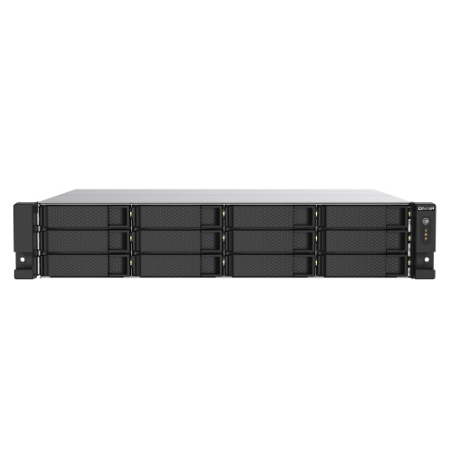 QNAP TS-1273AU-RP-8G NAS/storage server Rack (2U) Ryzen Embedded V1500B 8 GB DDR4 0 TB QNAP QTS Aluminium, Black