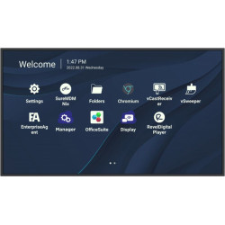 Viewsonic CDE4330 Signage Display 109.2 cm (43") Wi-Fi 450 cd/m² 4K Ultra HD Black Built-in processor Android 11