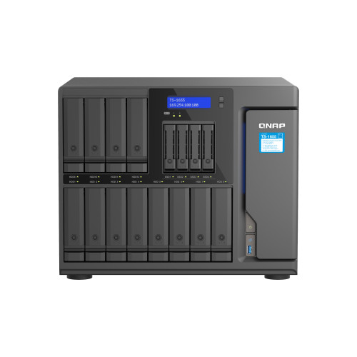 QNAP TS-1655 NAS Tower Intel Atom® C5125 8 GB DDR4 0 TB QNAP Turbo System Black