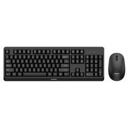 Philips 3000 series SPT6307BL/39 keyboard Mouse included Universal RF Wireless QWERTY English Black