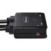 StarTech.com 2-Port USB-C Cable KVM Switch, 4K 60Hz DisplayPort Output, Compact KVM with 4ft/1.2m USB Type-C/Audio Integrated Cables, Bus Powered - Remote Push-Button/Hotkey Switching