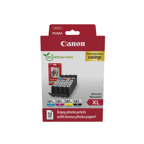 Canon 2052C006 ink cartridge 4 pc(s) Original High (XL) Yield Black, Cyan, Magenta, Yellow