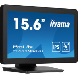 iiyama ProLite T1633MSC-B1 computer monitor 39.6 cm (15.6") 1920 x 1080 pixels Full HD LCD Touchscreen Black