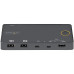 StarTech.com 2 Port Hybrid USB-A + HDMI & USB-C KVM Switch - Single 4K 60Hz HDMI 2.0 Monitor - Compact Desktop and/or Laptop HDMI KVM Switch - USB Bus Powered - Thunderbolt 3 Compatible