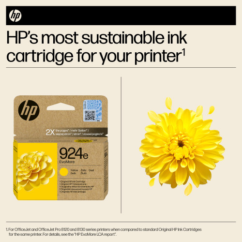 HP 924e EvoMore Yellow Original Ink Cartridge