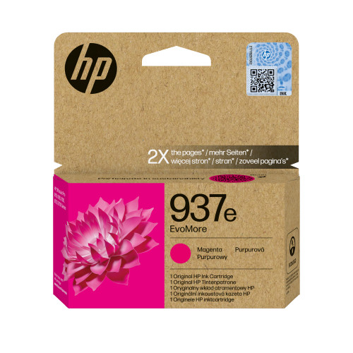 HP 937e EvoMore Magenta Original Ink Cartridge