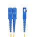 StarTech.com 2m (6.6ft) LC to SC (UPC) OS2 Single Mode Duplex Fiber Optic Cable, 9/125µm, 100G, Bend Insensitive, Low Insertion Loss - LSZH Fiber Jumper Cord