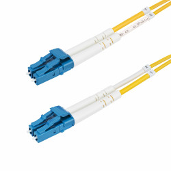 StarTech.com 7m (22.9ft) LC to LC (UPC) OS2 Single Mode Duplex Fiber Optic Cable, 9/125µm, 100G, Bend Insensitive, Low Insertion Loss - LSZH Fiber Jumper Cord
