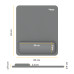 Fellowes Breyta Mouse Mat Wrist Rest Mouse Pad Wrist Support with Antibacterial Protection Ergonomic Mouse Mat Grey