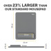 Fellowes Breyta XL Mouse Mat Wrist Rest XL Mouse Pad Wrist Support with Antibacterial Protection Ergonomic Mouse Mat Grey