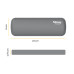 Fellowes Wrist Rest Breyta Palm Rest with Antibacterial Protection Ergonomic Wrist Support Grey