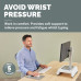 Fellowes Keyboard Wrist Rest Breyta Keyboard Wrist Support with Antibacterial Protection Ergonomic Wrist Support Grey