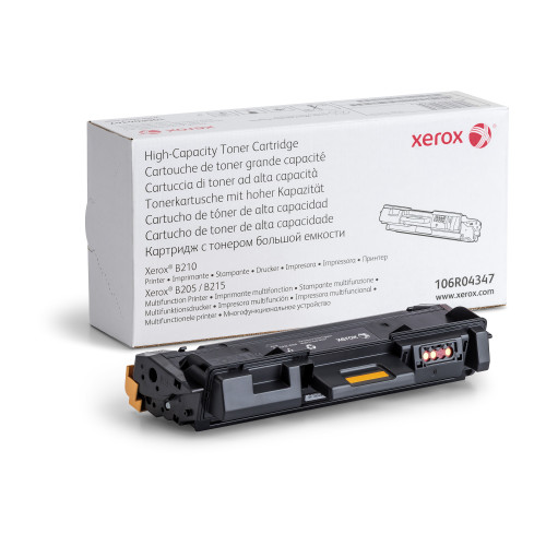 Xerox Genuine ® B205 Multifunction Printer​/​B210 Printer​/​B215 Multifunction Printer Black High capacity Toner Cartridge (3000 Pages) - 106R04347