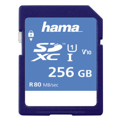 Hama SDXC 256GB Class 10 UHS-I 90MB/s, blue