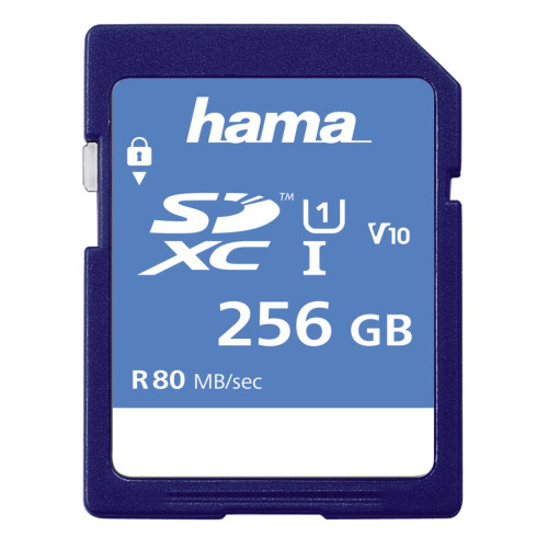 Hama SDXC 256GB Class 10 UHS-I 90MB/s, blue