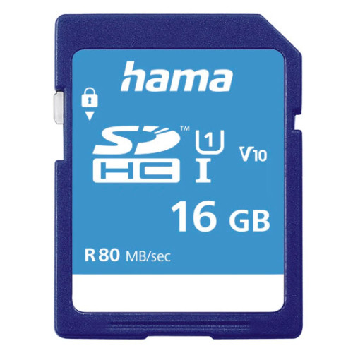 Hama 00124134 memory card 16 GB SDHC UHS-I Class 10