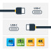 StarTech.com 3ft (1m) USB4 Cable 40Gbps, 240W (5A) Power Delivery, 8K 120Hz / 4K 240Hz DP Alt Mode, USB-IF Certified USB-C Cable - Thunderbolt Compatible