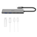 Hama USB-C hub, 4 Ports, 2x USB-A, 2x USB-C, USB 3.2 Gen2, 10 Gbit/s, PD, aluminium