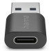 Hama 00200357 cable gender changer USB-A USB-C Black