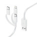Hama 00201535 USB cable USB 2.0 1 m USB A Micro-USB B White