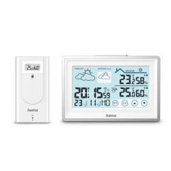 Hama 00222228 digital weather station White Battery