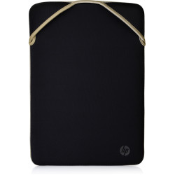 HP Reversible Protective 15.6-inch Gold Laptop Sleeve 15.6" Sleeve case Black, Gold