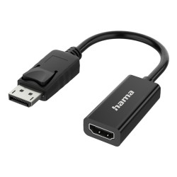 Hama Video Adapter, DisplayPort Plug - HDMI Socket, Ultra-HD 4K