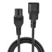 Lindy 2m IEC C14 to IEC C15 'Hot Condition' Power Cable, Black