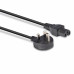 Lindy 2m Mains UK 3 Pin Plug to Hot Conditioned IEC C15 Power Cable  Kettle Lead